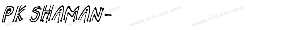 pk shaman字体转换